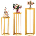 Miniatyrbillede 1 af 2: Blomsterstand, Metal Konstruktion, Elegant Design, Alsidig til Begivenheder,3STK