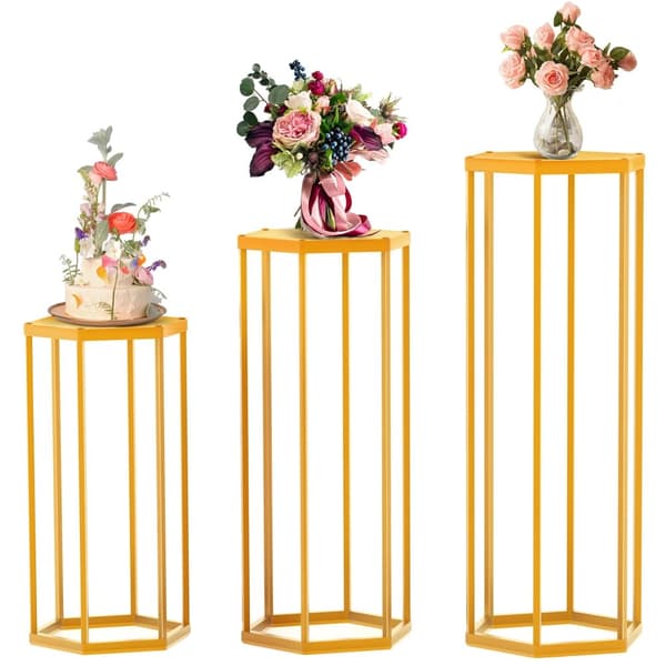 Blomsterstand, Metal Konstruktion, Elegant Design, Alsidig til Begivenheder,3STK