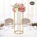 Pikkukuva 2 / 4: Häät Table Flower Stand, Sylinterimäinen Muotoilu, Kultainen Viimeistely
