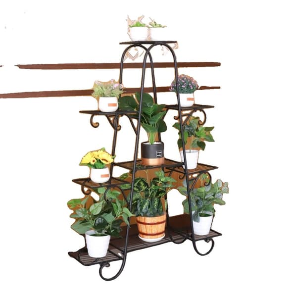 Planteholder, 9 niveauer, jernmateriale,sort