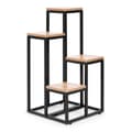 Miniatyrbillede 3 af 8: Plante stativ - 4 hylder - metal - 34x34x69,5 cm - lys