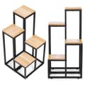 Miniatyrbillede 1 af 8: Plante stativ - 4 hylder - metal - 34x34x69,5 cm - lys