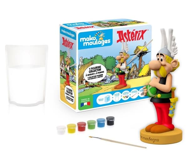 Kreativ box - Mako Moulages - Asterix och Obelix - 15 cm statyett - Tillverkad i Frankrike - Från 5 år