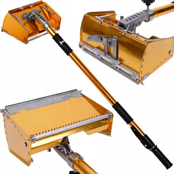 Gipsboks ProFlex - Enhed til samling af gipsplader | 3 kg | 250mm | 5-trins teleskop 100-162 cm | 6-trins klingejustering | Med hjul og justerbart hov