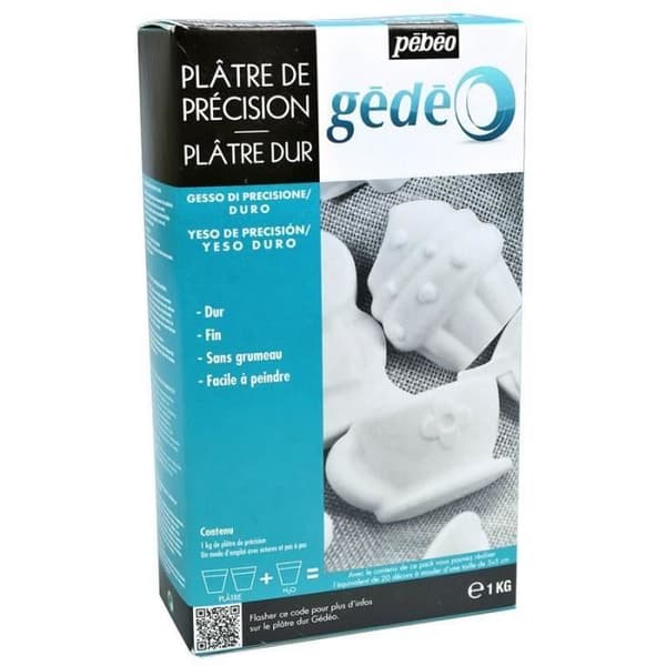 Hårdputs för formning - PEBEO - 1 kg - Vit