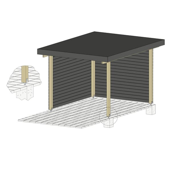PBWS100Z pylväsjalka 100x40x72x200x22x3mm