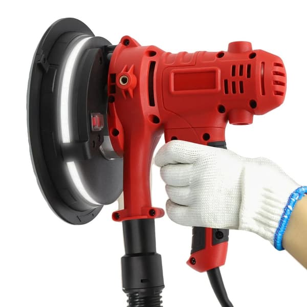 Handhållen Gipsväggsslipmaskin, 1200W Effekt, Variabel Hastighetskontroll, LED-belysning