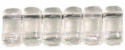 7 gram ca 52 st Tjeckiska Glaspärlor Brick Beads 6x3mm Crystal