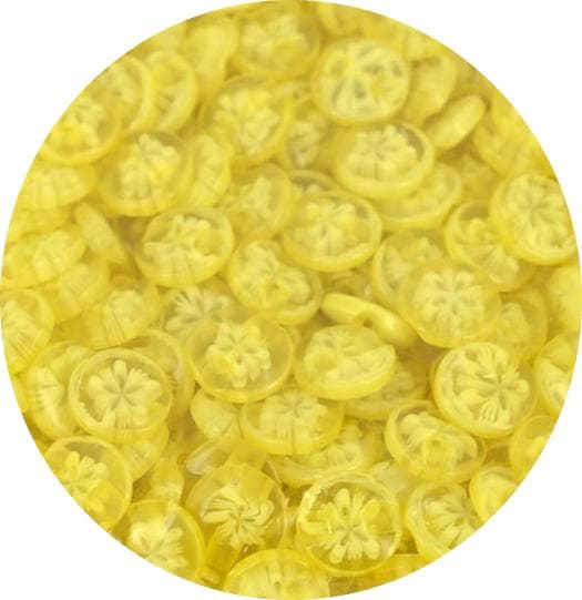 45 gul ett hålig runda knappar 14 mm