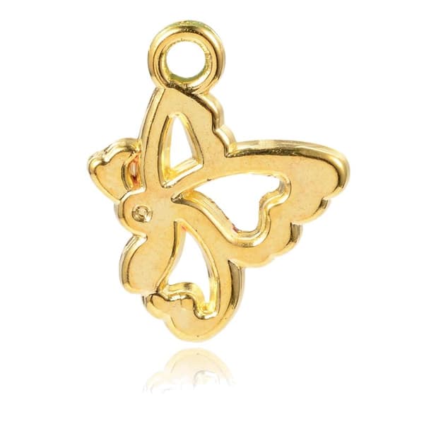 90 ccb fina pärlor guld fjäril