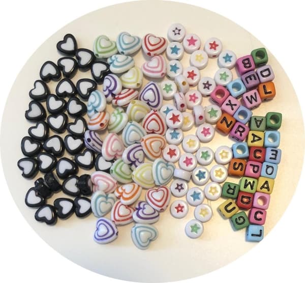 4 blandade fina hobby pärlor 120 styck mix färgglada