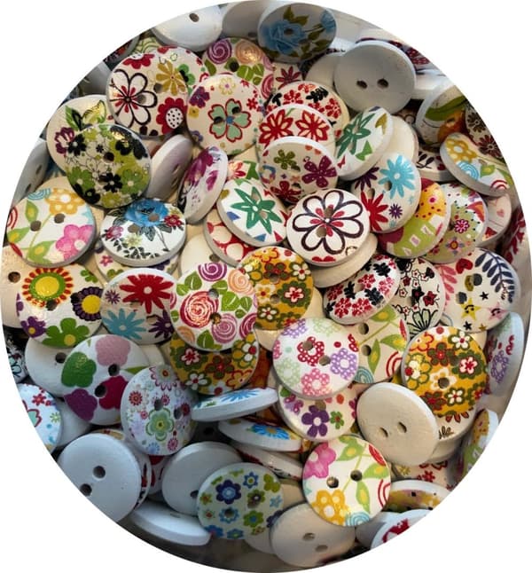 85 fina knappar mix blandat syhobby