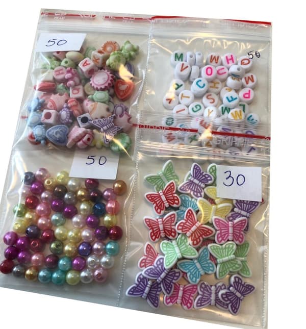 pyssel pärlor flera olika paketmix