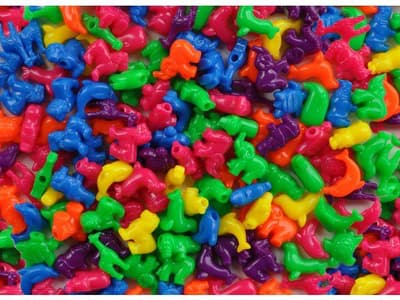 Plastpärlor, Djur med stora hål 250/fp