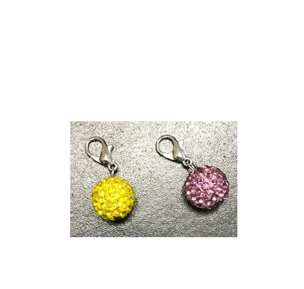 2 hänge pave bling kula 12 mm