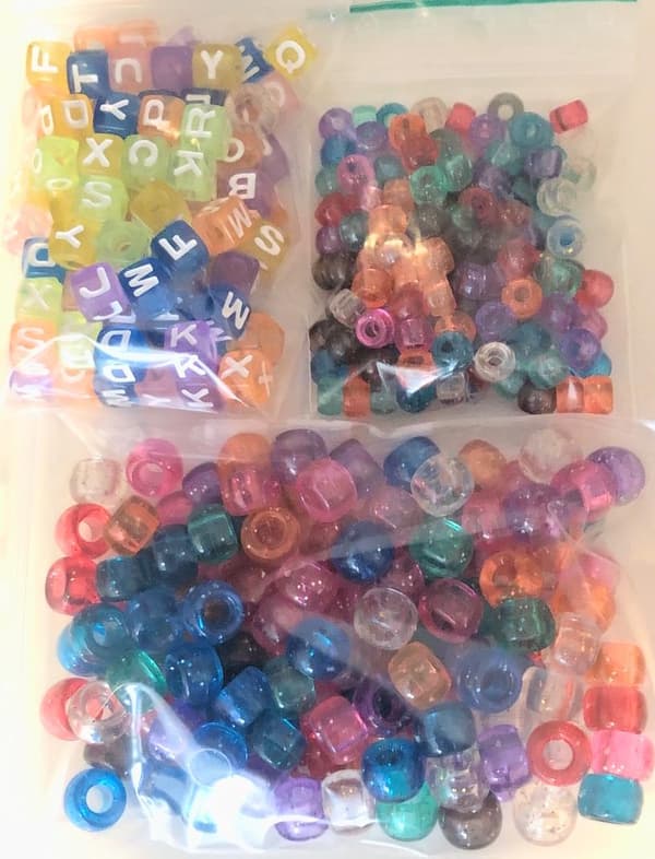 pyssel pärlor 3 paket mix akryl 76 gram