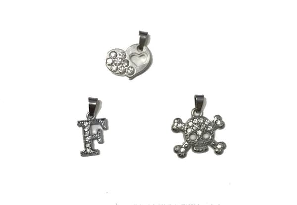 strass smyckes hängen 3 pack