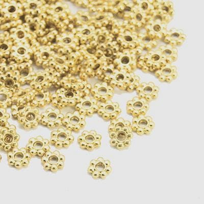 4*1,5 mm guld daisy pärlor 400 st