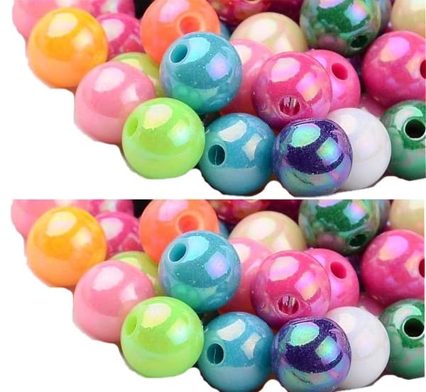 100 fina pärlor multifärg 8 mm