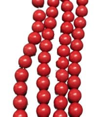 röda syntetiska howlite pärlor 160 st