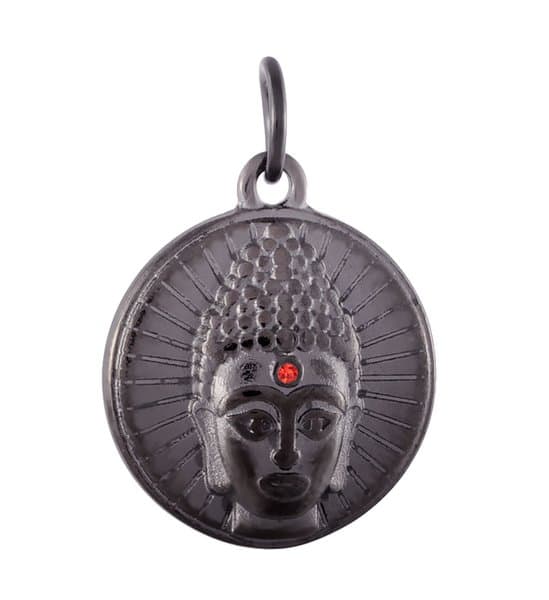 1 berlock  stål buddha hänge feng shui