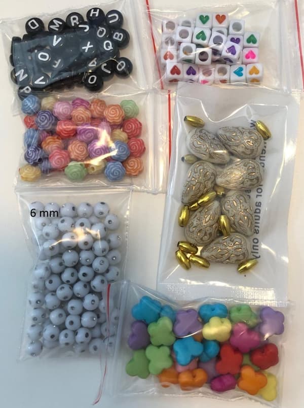 pärlormix  hobby gör smycke 43 gram