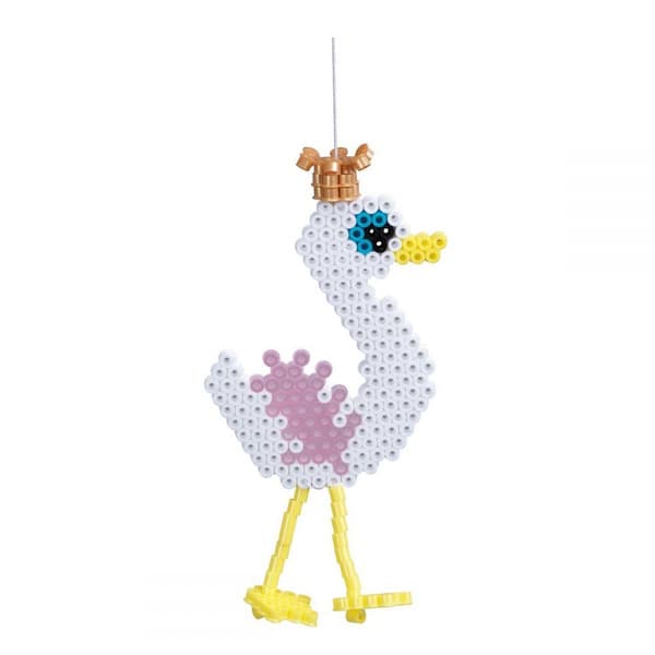 Hama Midi Stor box med pärlor och plattor Rosa
