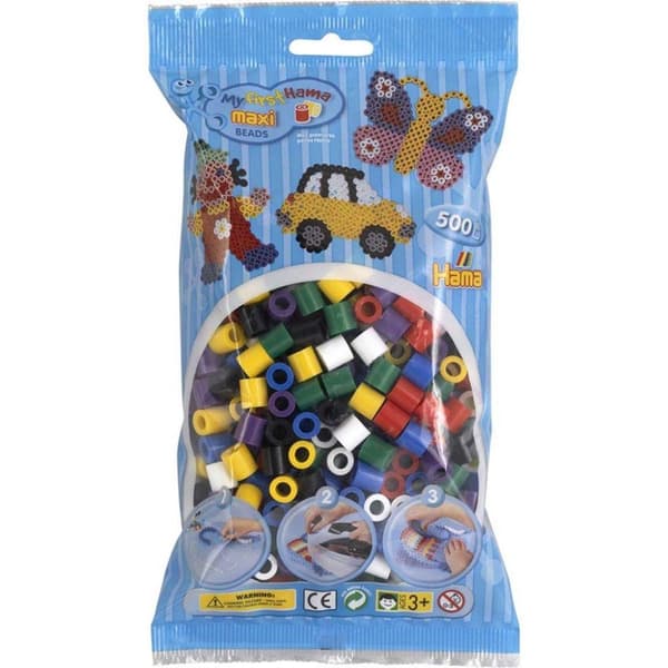 Hama Maxi Pärlor 500st Mix 00
