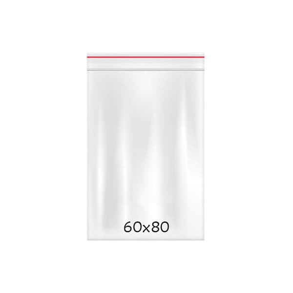 Blixtlåspåse Zippåse - 60x80 mm - 1000 st