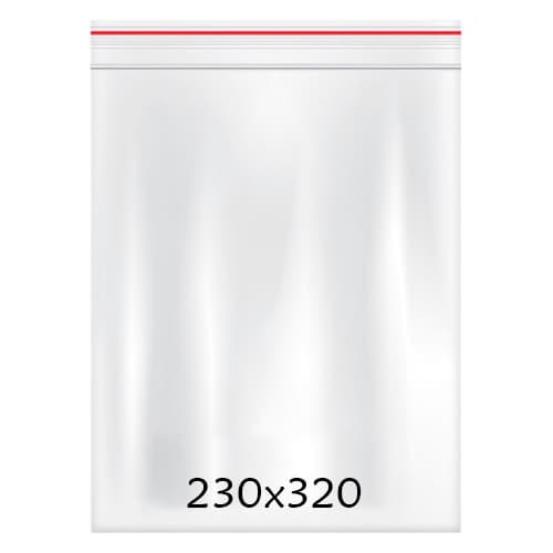 Blixtlåspåse Zippåse - 230x320 mm - 100 st