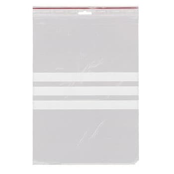 Blixtlåspåse Zippåse - Skrivfält - 230x320 mm - 100 st