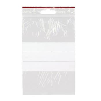 Blixtlåspåse Zippåse - Skrivfält - 100x150 mm - 1000 st