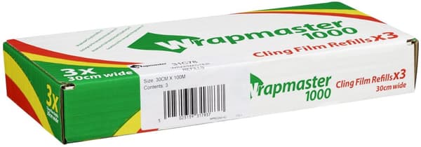 Plastfolie PVC Wrapmaster 1000 30cmx100m 3st