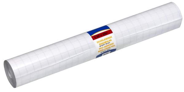 Bokplast självhäft. 80my 50cmx25m blank