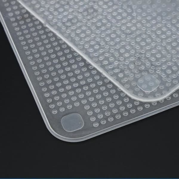 4 st. Återanvändbar silikonfilm Wraps Tätning Täcker mat färsk hålla plast