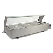 Vandbad Bain Marie med 3 Kantiner ½ GN | Kommercielt Køkken Køkkenudstyr Restaurantmaskiner Gastronorm Restaurantudstyr