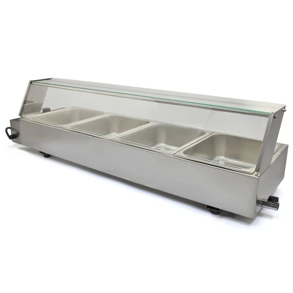 Vattenbad Bain Marie med 4 st Kantiner ½ GN | Cateringutrustning Storkök Köksutrustning Matvärmare