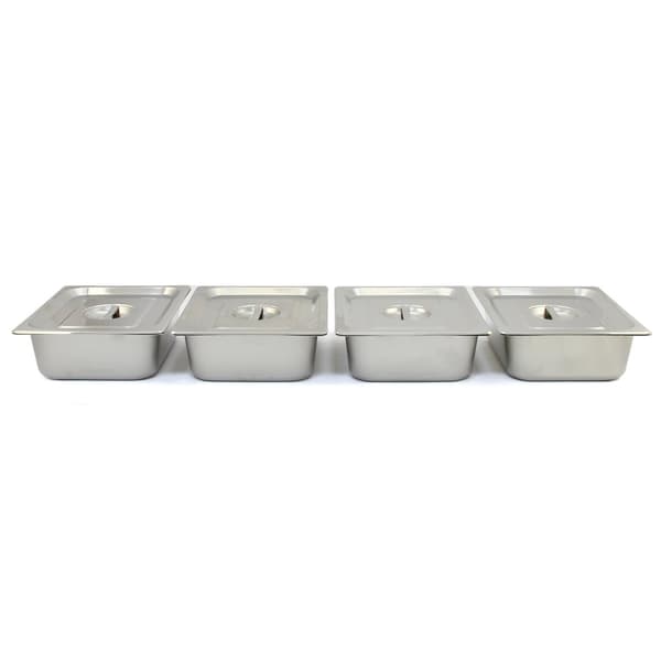 Vattenbad Bain Marie med 4 st Kantiner ½ GN | Cateringutrustning Storkök Köksutrustning Matvärmare