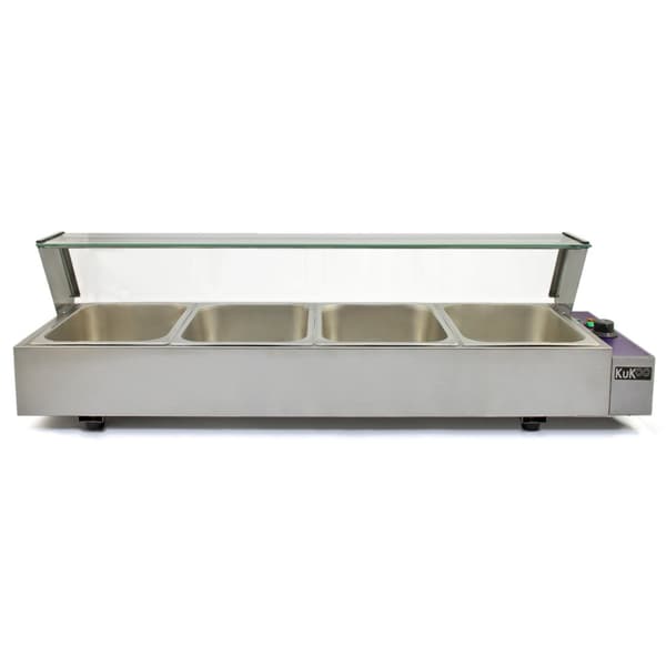 Vattenbad Bain Marie med 4 st Kantiner ½ GN | Cateringutrustning Storkök Köksutrustning Matvärmare