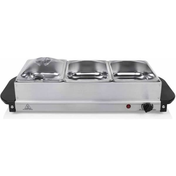 Tristar Buffévärmare 200 W 4,2 L Rostfritt stål Silver Svart, Rostfritt stål