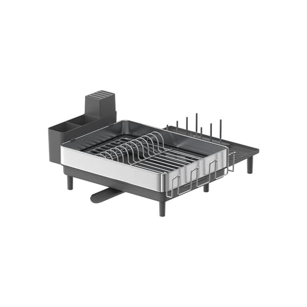Rootz diskställ - Silvergrå - Rostfritt stål - Plast - 26 kg Kapacitet - (31,7-50,7) x 48,6 x 22,7 cm - Lättvikt 1,8 kg