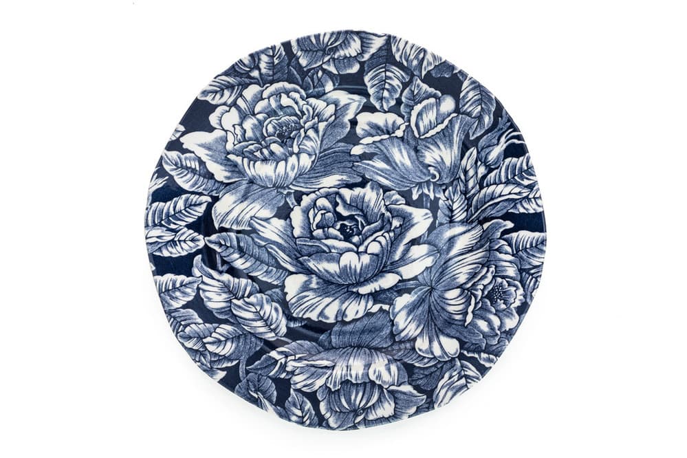 Ink Blue Hibiscus Tallrik 19cm