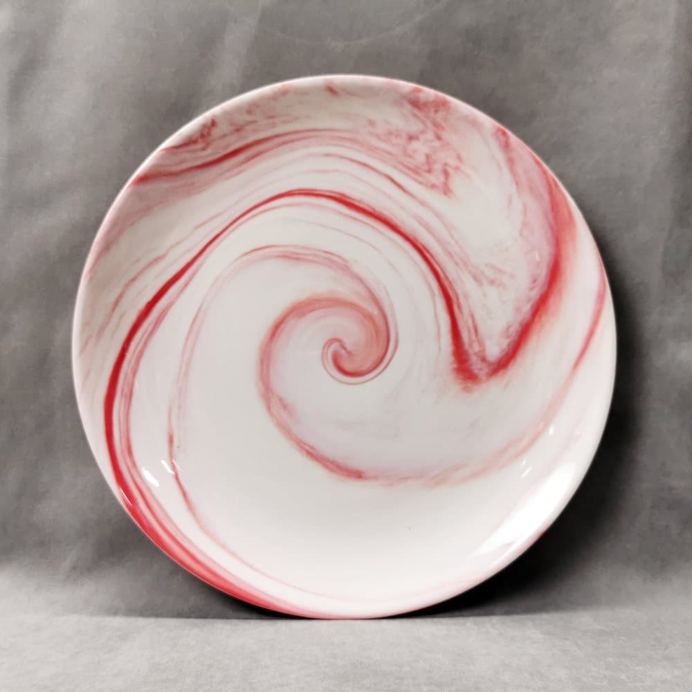 Dala porslin tallrik 25cm rosa