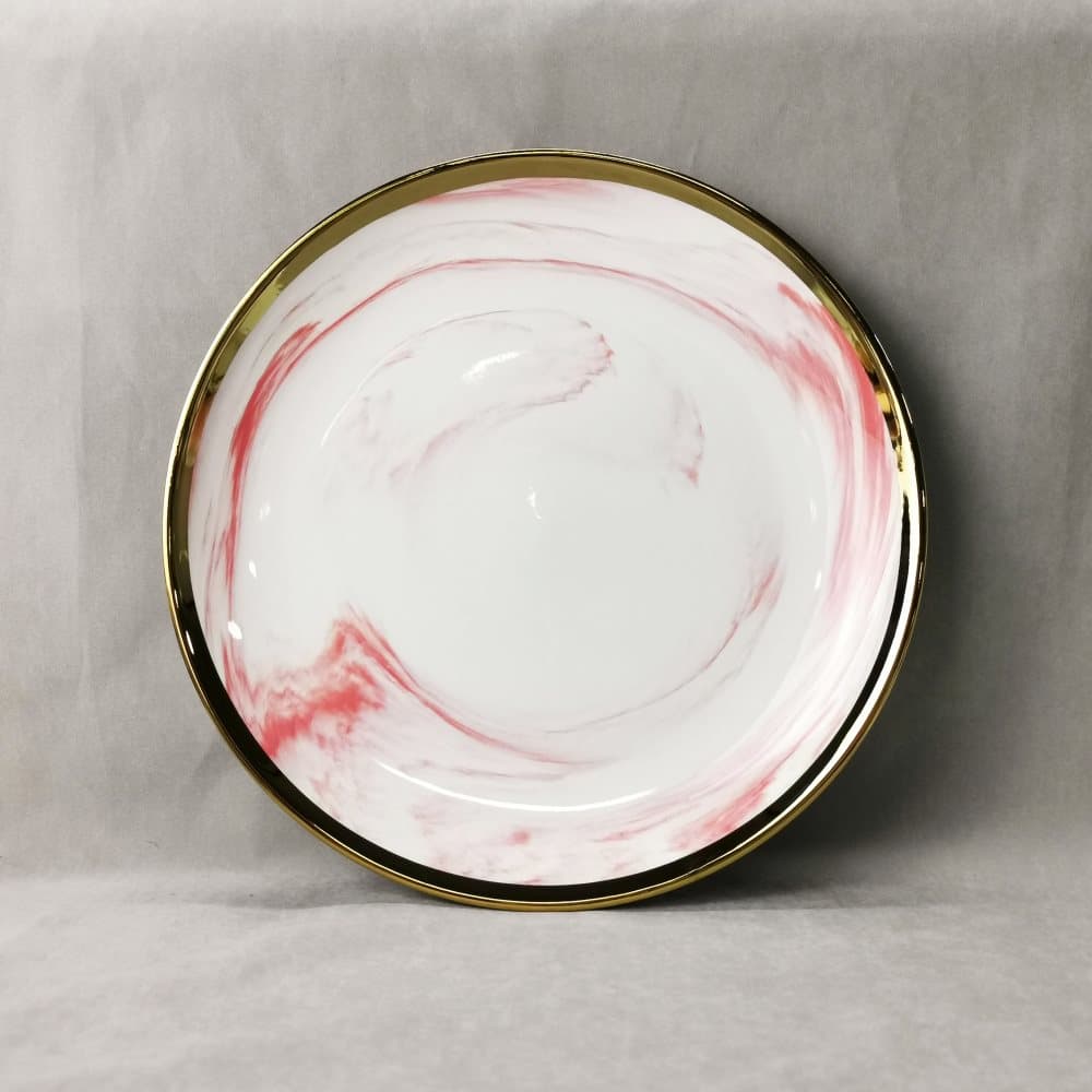 Doris porslin tallrik 25cm rosa