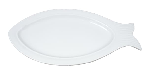 Posliinilautanen/astia - kala - 6 kpl pakkaus