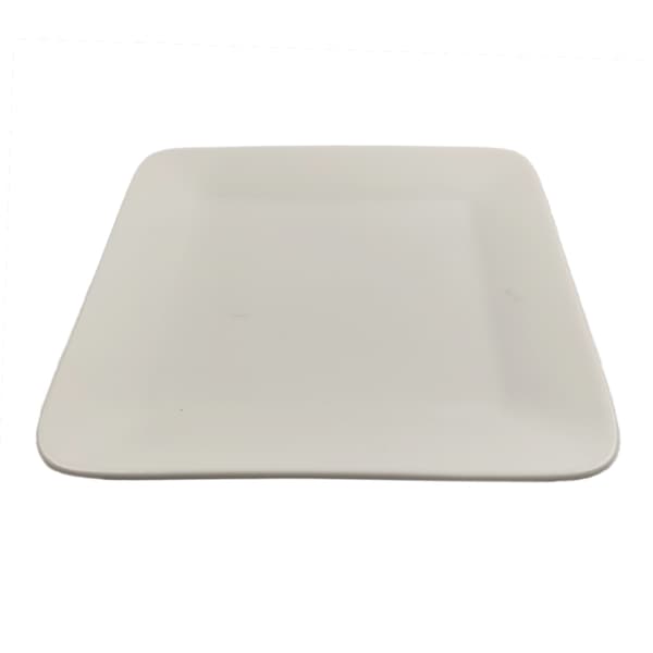 Firkantet porcelænstallerken - 12-pak