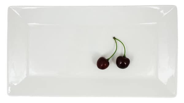 Rektangulær porcelænstallerken Lagom - 4-pack