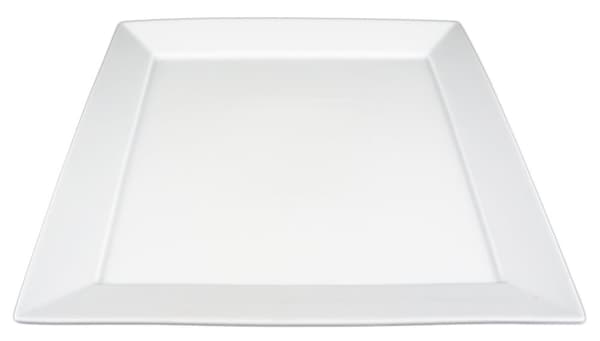 Kvadrat Porslins Assiett - Liten - 12 pack