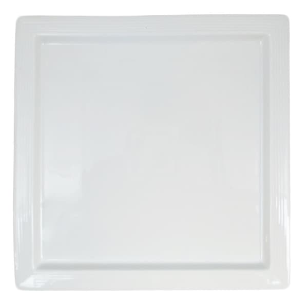 Djup Stor Porslins Tallrik - Fyrkantig - 4 pack