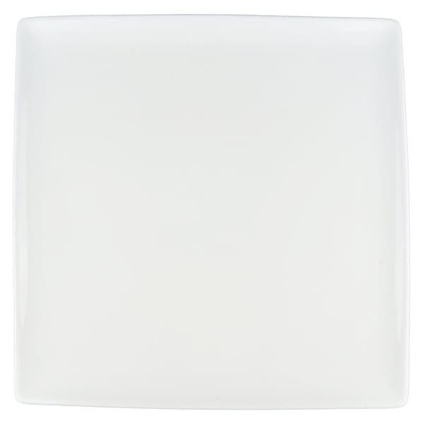 Porcelænstallerken firkantet - 6-pak